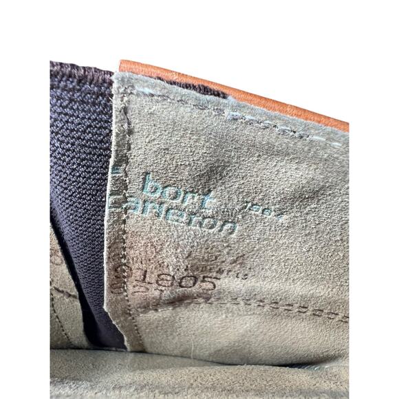 Vintage 70’s Bort Carleton Women Brown Leather Campus Boots Size US 7 - Picture 9 of 13